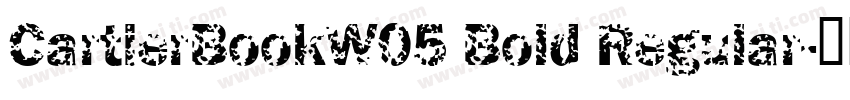 CartierBookW05 Bold Regular字体转换